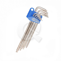 JUEGO LLAVES TORX EXTRA LARGA, 9 PIEZAS