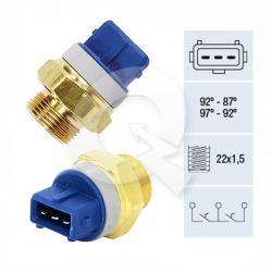 TERMOSWITCH, CITROEN, PEUGEOT, FIAT, 92º-87ºC