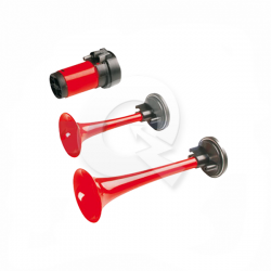 BOCINA DE AIRE CON COMPRESOR 12V, 2 BOCINAS