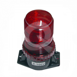 BALIZA ESTROBOSCOPICA, 9-100V, 30 LED, GRUA, ROJA