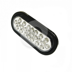 FAROL LATERAL OVALADO BIVOLTAJE, 24 LED, BLANCO