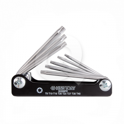 JUEGO LLAVES TORX TIPO CORTA PLUMA, 8 PIEZAS