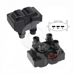 BOBINA ENCENDIDO, FORD, ESCORT, FIESTA, KA, RANGER