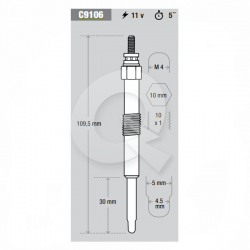 BUJIA INCANDESCENTE 11V, HYUNDAI, SANTA FE, KIA