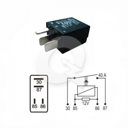 RELAY MINI 24V 30A 4T,USO GRAL.C/RESISTENCIA,VW