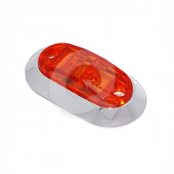 FAROL LATERAL OVALADO BIVOLTAJE 2 LED, 80x43mm,AMB