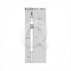 BUJIA INCANDESCENTE 4.4V, RANGER, BT50, BOXER