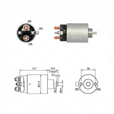 SOLENOIDE 12V, MAZDA, PICK-UP, CHEROKEE, JEEP