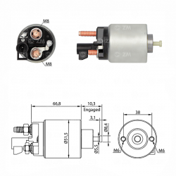 SOLENOIDE 12V, CAPTIVA, EQUINOX, TRAVERSE, SUZUKI