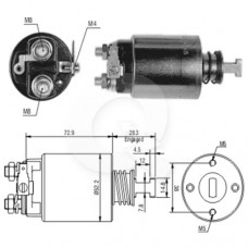 SOLENOIDE 12V, NISSAN, 720, PICK UP, YANMAR, KING