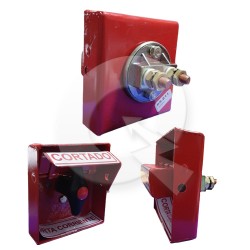 CAJA BLOQUEO C/CORTA CORRIENTE SPB, 12V-24V, ROJA