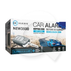 ALARMA HAWK A LA LLAVE HOMOLOGADA 12V, ANTI COPIA