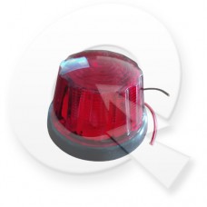 FAROL REDONDO LATERAL BIVOLTAJE 9 LED, Ø88mm,ROJO