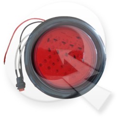 FAROL TRASERO 4' C/FLECHA INTERMI. 12V 35LED,ROJO