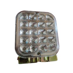 FAROL CUADRADO 24V, 20 LED,  120x140mm, BLANCO