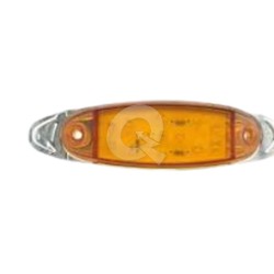 FAROL OVALADO LED, 12V,  170x55mm, AMBAR