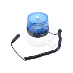 BALIZA ESTROBO-GIRATORIA,LED,12V-48V,IMANTADA,AZUL