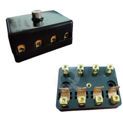CAJA PORTA FUSIBLE DE LOZA 4 SALIDAS