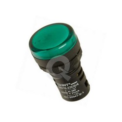 LUZ PILOTO LED, 24Vac/Vcc,  IP65, Ø22mm, VERDE