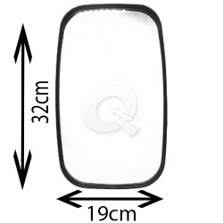 ESPEJO RETROVISOR ISUZU NPR AJUSTABLE 32x19CM