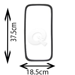 ESPEJO RETROVISOR M.BENZ CABEZA BUS,375x185mm