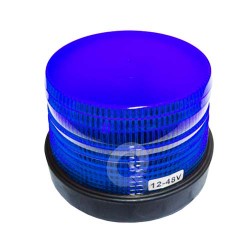 BALIZA ESTROBO-GIRATORIA,LED,12V-36V,APERNADA,AZUL