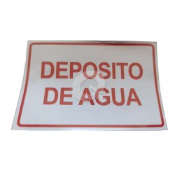 ADHESIVO DEPOSITO DE AGUA 12x8 cms