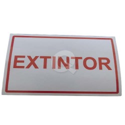 ADHESIVO EXTINTOR 12x8 cms