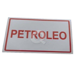 ADHESIVO PETROLEO 12x8 cms