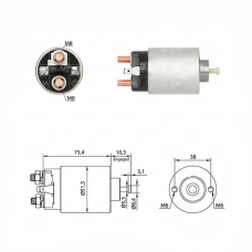 SOLENOIDE 12V, MITSUBISHI, L300, PAJERO, SPACE