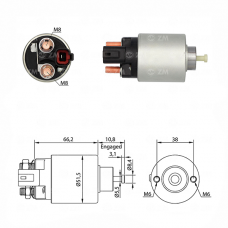 SOLENOIDE 12V, HYUNDAI, I20, I30, KIA, CERATO