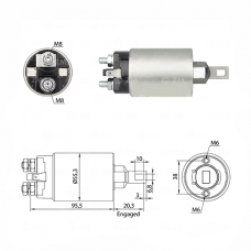 SOLENOIDE 12V, HYUNDAI, H100, H1, L200, KIA, MAZDA