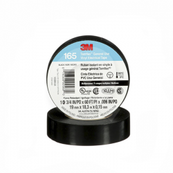 CINTA AISLANTE 3M, 19mm x 18mts, NEGRA