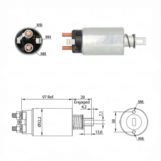 SOLENOIDE 24V, CAMIONES, NISSAN, DIESEL, YANMAR