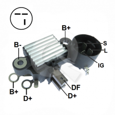 REGULADOR 12V, ISUZU, PICKUP, TROOPER, HONDA