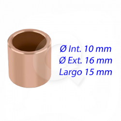BUJE BRONCE GRAFITADO, N° 1204-1X, 10x16x15 mm