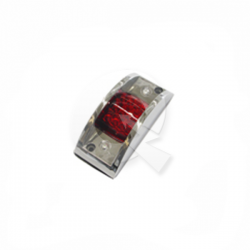 FAROL LATERAL YANKEE CROMADO, 12V, 12 LED , ROJO