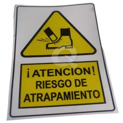 ADHESIVO RIESGO DE ATRAPAMIENTO 17,5 X 12
