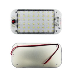 PLAFONIER 48 LED BIVOLTAJE LUZ BLANCA 15x7.3x1.2cm