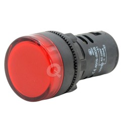 LUZ PILOTO 220VAC, Ø 22 mm, ROJA