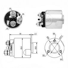 SOLENOIDE 12V, MERCEDES BENZ, OPEL, ASTRA, VECTRA