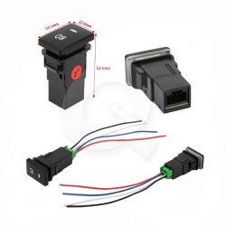INTERRUPTOR NEBLINERO 12V, C/TESTIGO UNIVERSAL