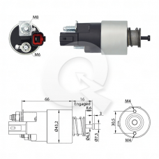 SOLENOIDE 12V, HYUNDAI, TUCSON, KIA, SPORTAGE