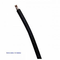 CABLE ELECTRICO, Nº8 AWG, COBRE Ø 3.3mm, NEGRO