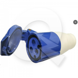ENCHUFE,HEMBRA,VOLANTE,2P+T,16A,220VAC,IP44,C/P