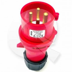 ENCHUFE,MACHO,VOLANTE,3P+T,16AMP,380VAC,IP44