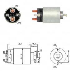 SOLENOIDE 12V, HYUNDAI, SONATA, MITSUBISHI, NISSAN