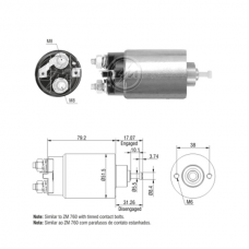 SOLENOIDE 12V, FORD, RANGER, ESCORT, TAURUS, TEMPO