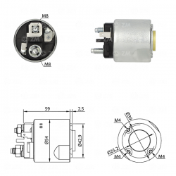 SOLENOIDE 12V, HYUNDAI, H1, RENAULT, CLIO, MEGAME
