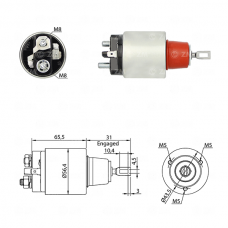 SOLENOIDE 12V, NISSAN, SENTRA, TSURU, HIKARI